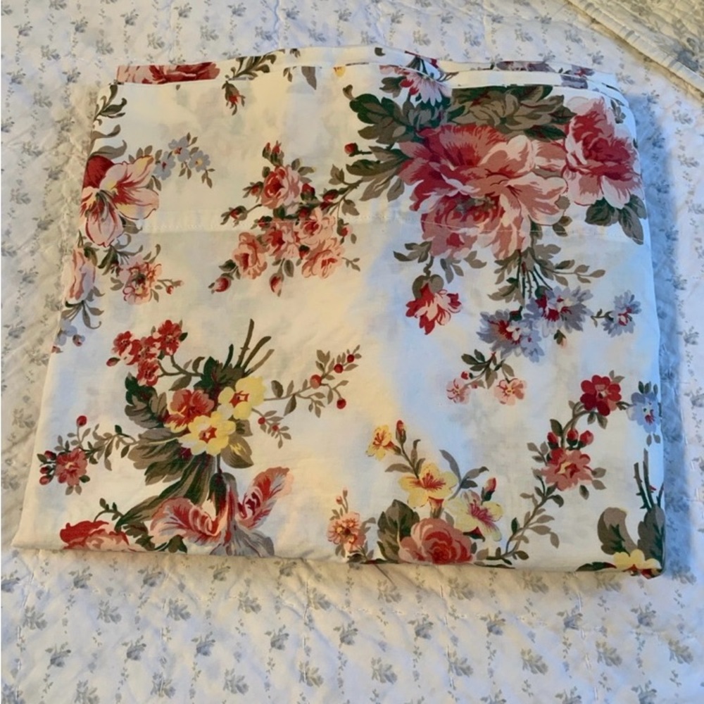 Vintage Ralph Lauren Floral Top Sheet